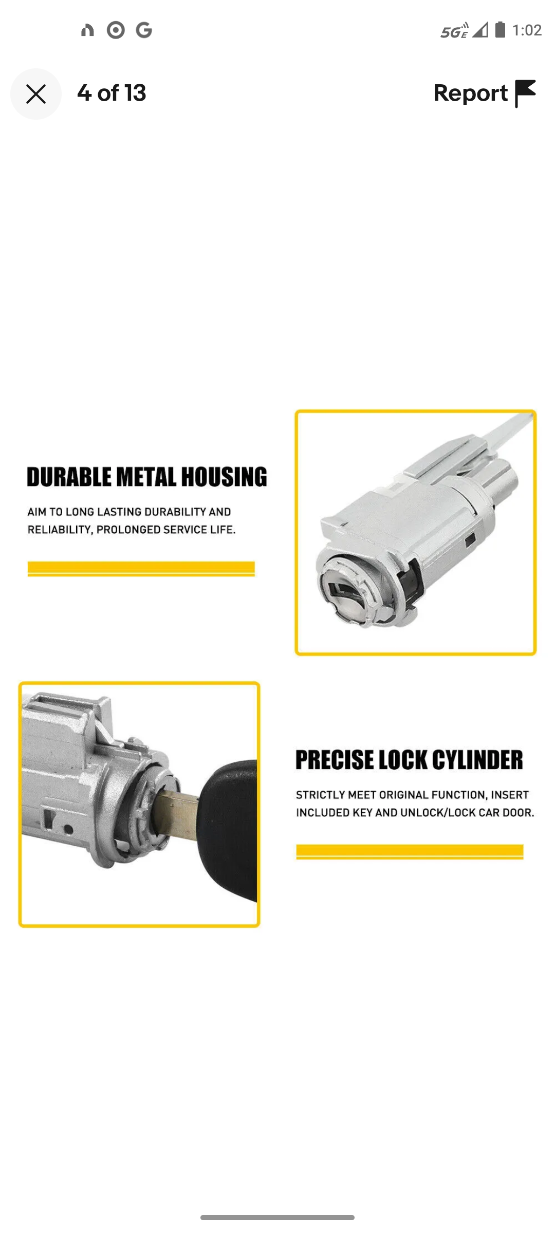 Ignition Key Switch Cylinder Lock w/2 Keys For 2002-2014 Honda Accord Acura USA