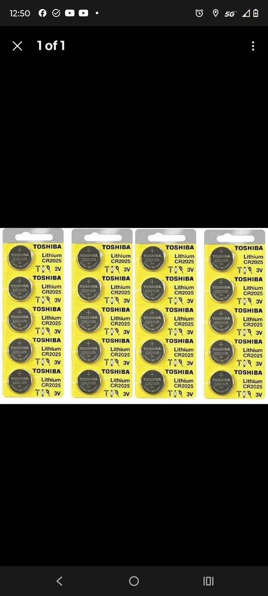 New Original Toshiba CR2025 CR 2025 3V LITHIUM BATTERY BR2025 DL2025 Watch