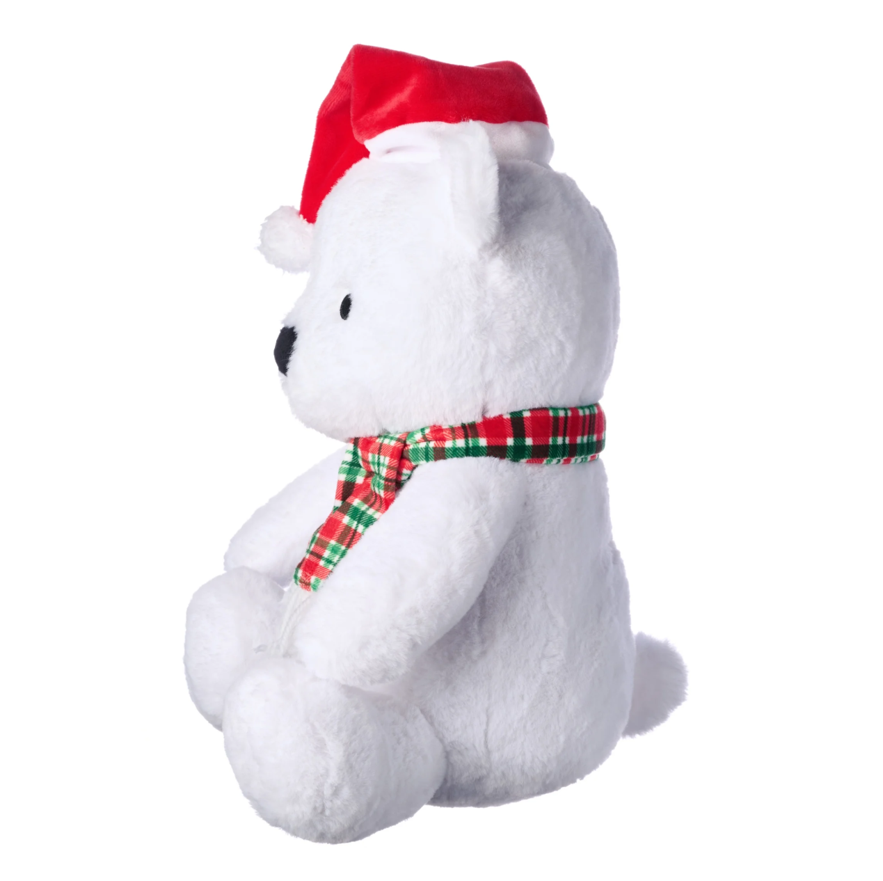 American Greetings 12 in. Christmas Plush White Bear (1-Count)