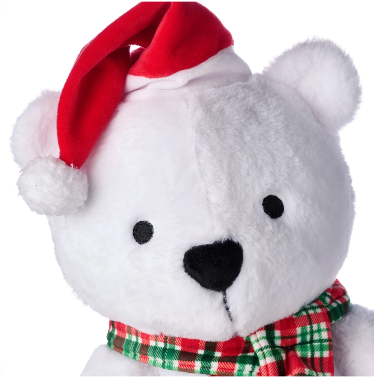 American Greetings 12 in. Christmas Plush White Bear (1-Count)