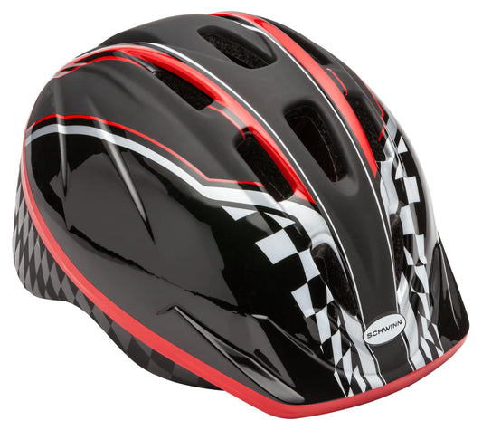 Schwinn Classic Kid's Bike Helmet, Ages 5-8, Black Racer