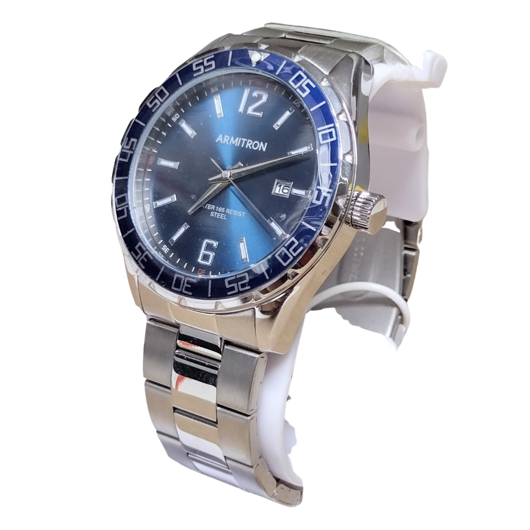 Mens Armitron Dress Navy Round Watch