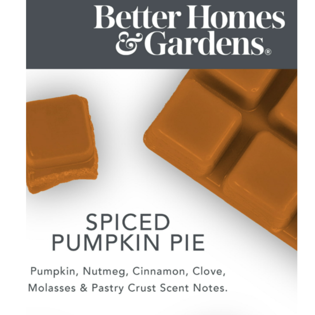 NEW BETTER HOMES & GARDENS SPICED PUMPKIN PIE WAX MELTS - LOT OF 5 Oz And 2.5 Oz