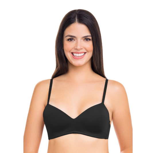 KINDLY YOURS WOMEN'S SUSTAINABLE WIRELESS T-SHIRT BRA Black