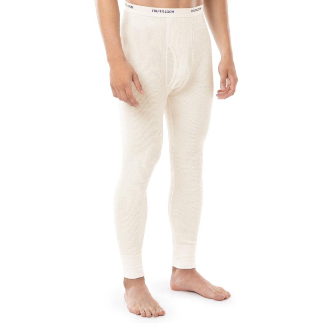 Fruit of the Loom big men's thermal waffle base layer pants
