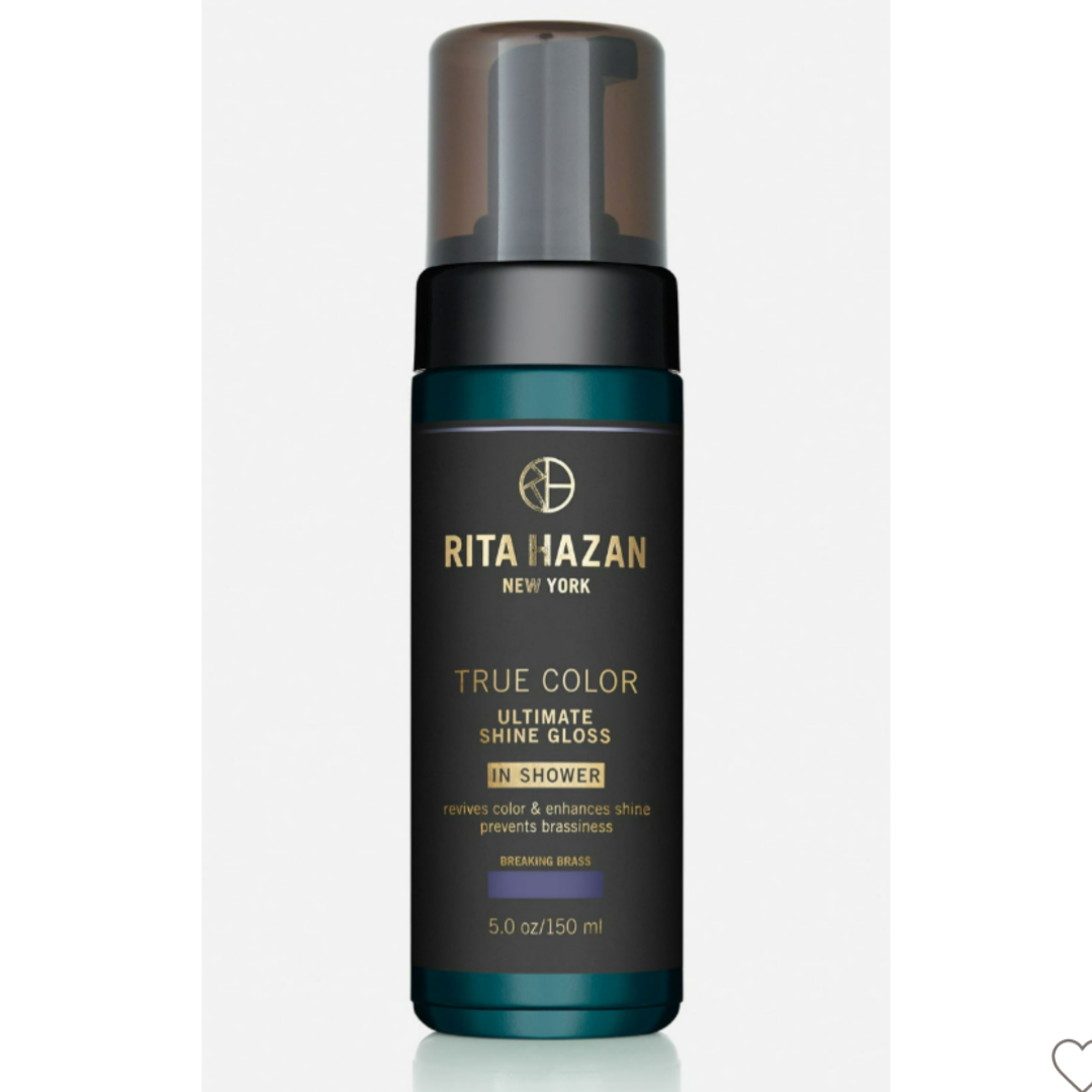 Rita Hazan Ultimate True Color Shine Hair Gloss, Breaking Brass, For Blondes & Brunettes, 3.4 oz