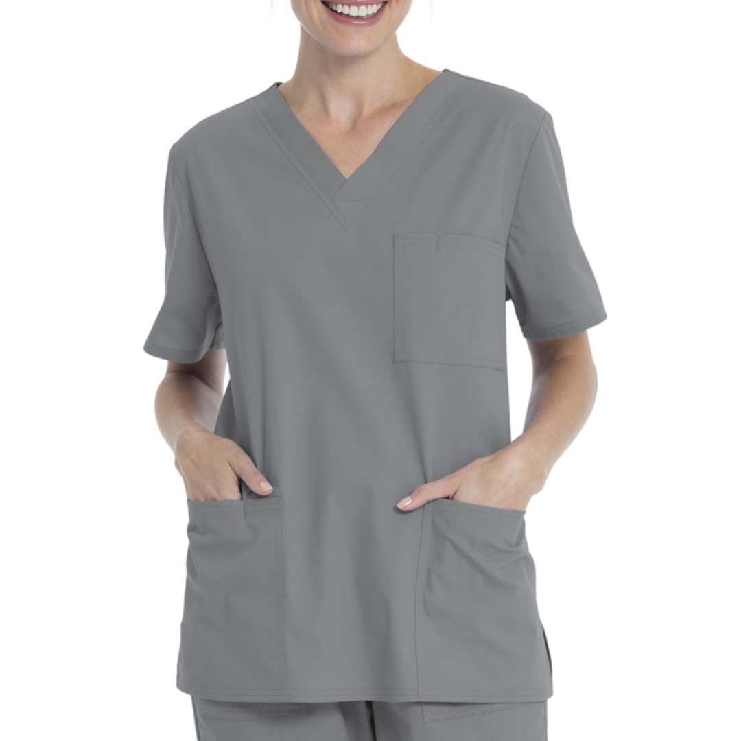 Scrubstar Unisex Solid V-Neck Scrub Top WM01T895