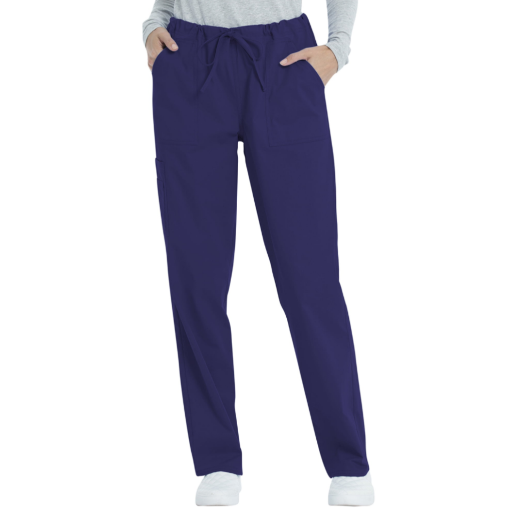 Scrubstar Unisex Solid Drawstring Pant WM01B082 Eggplant