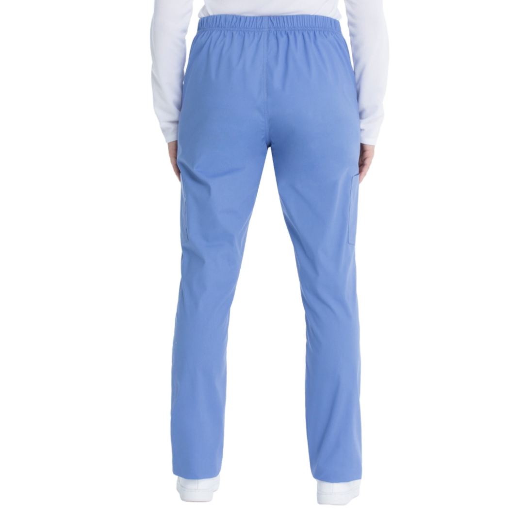 Scrubstar Women's Core Essentials Stretch Drawstring Four Pocket Scrub Pant WM01P080 Ciel Blue