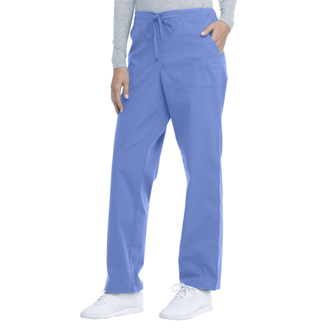 Scrubstar Pants Cargo Open Bottom Regular Fit Scrub Pant (Women's or Men's), 1 Count,  Ciel Blue Pack