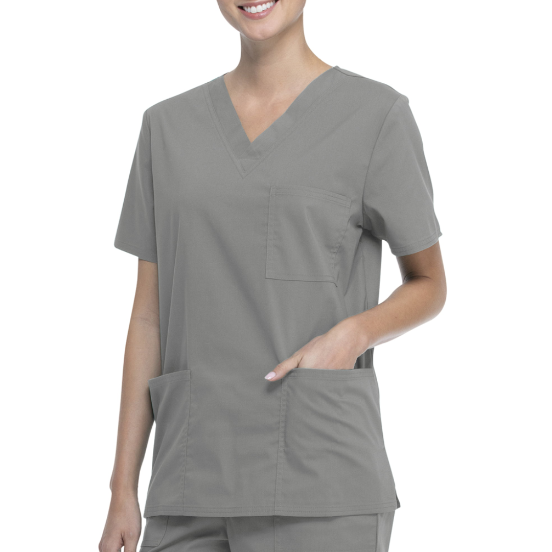 Scrubstar Core Essentials Unisex V-Neck Scrub Top Condor Gray