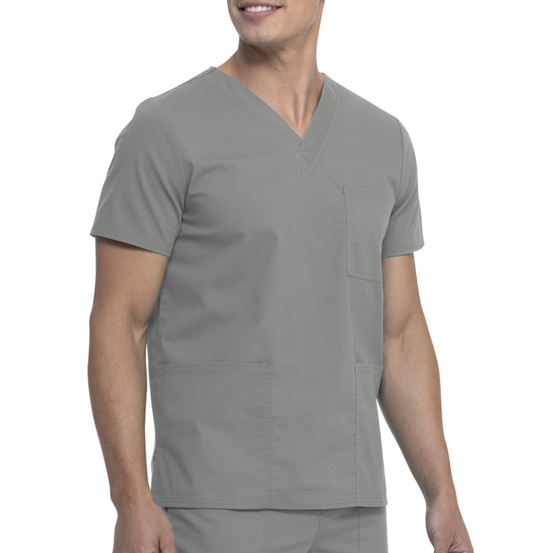 Scrubstar Core Essentials Unisex V-Neck Scrub Top Condor Gray