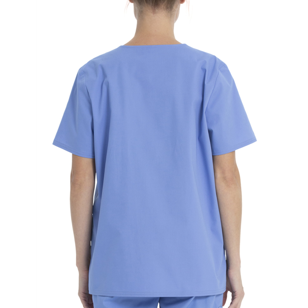 Scrubstar Unisex Solid V-Neck Scrub Top WM01T895 Ciel