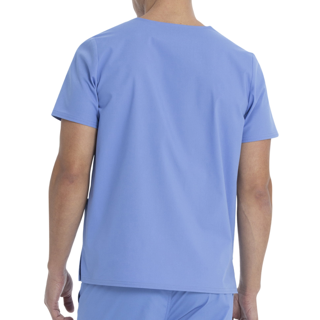 Scrubstar Unisex Solid V-Neck Scrub Top WM01T895 Ciel