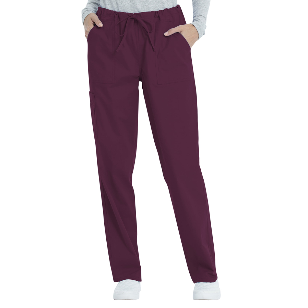 Scrubstar Unisex Solid Drawstring Pant WM01B082 Wine