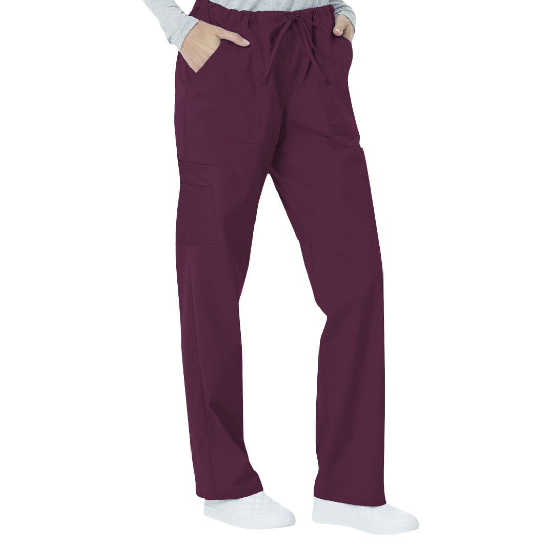 Scrubstar Unisex Solid Drawstring Pant WM01B082 Wine