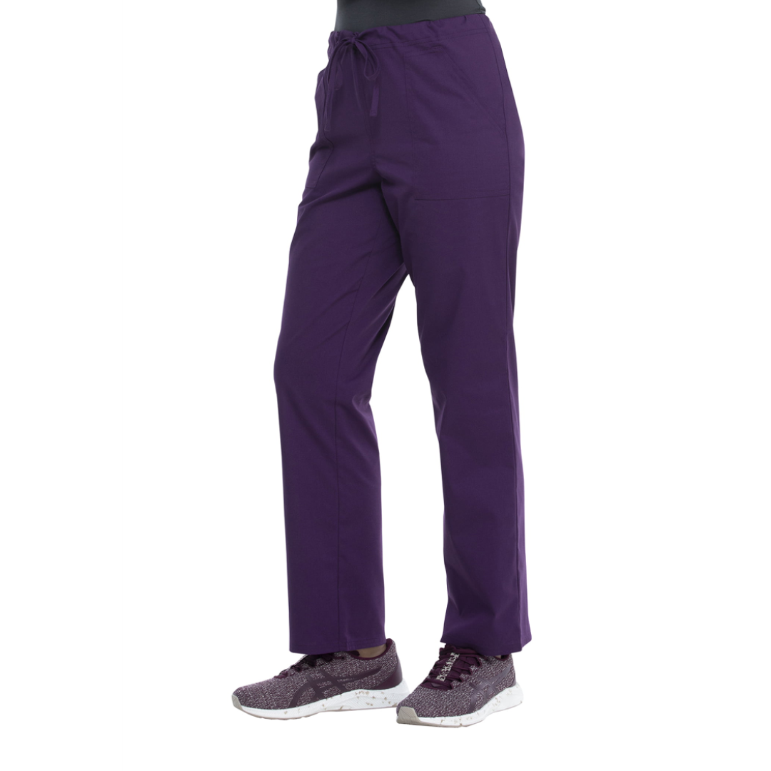 Scrubstar Core Essentials Unisex Scrub Pants with Drawstring Tie Eggplant