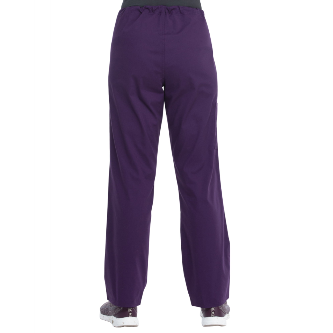 Scrubstar Core Essentials Unisex Scrub Pants with Drawstring Tie Eggplant