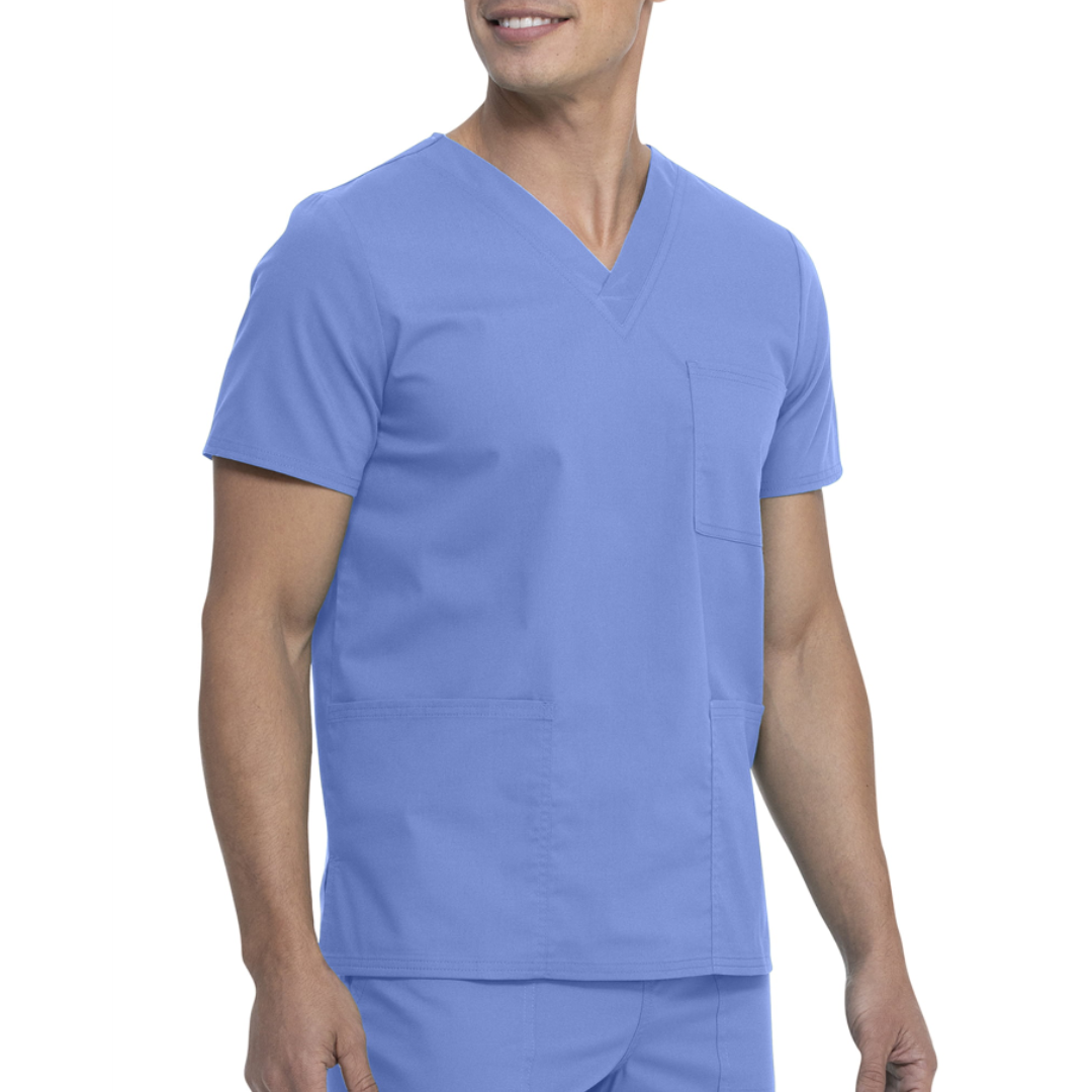 Scrubstar Core Essentials Unisex V-Neck Scrub Top Ciel