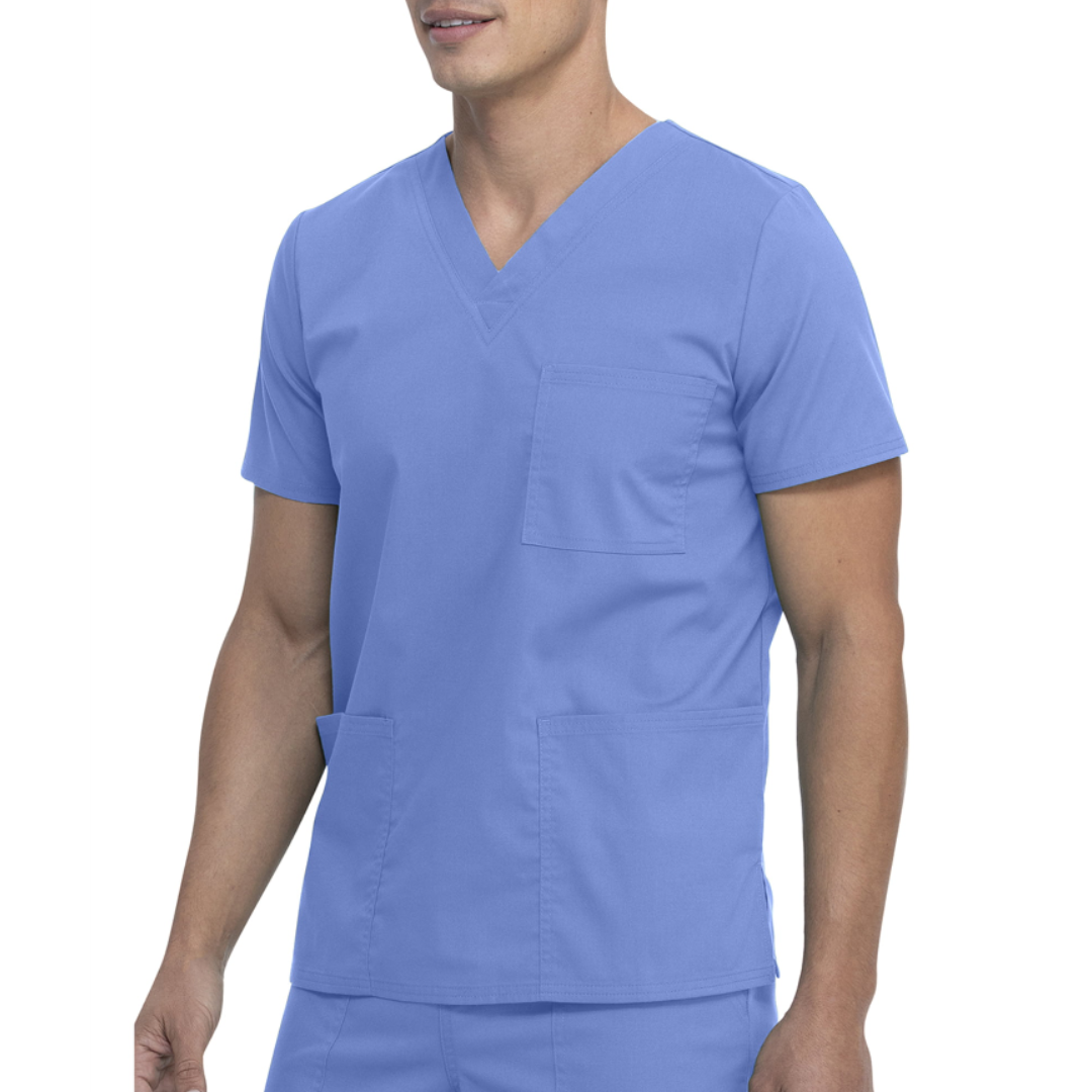 Scrubstar Core Essentials Unisex V-Neck Scrub Top Ciel