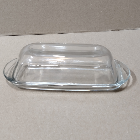 Anchor Hocking Crystal Clear Covered Butter Dish With Lid Pre-owned