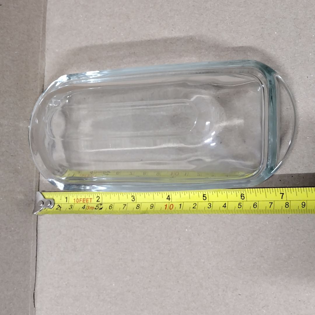 Anchor Hocking Crystal Clear Covered Butter Dish With Lid Pre-owned