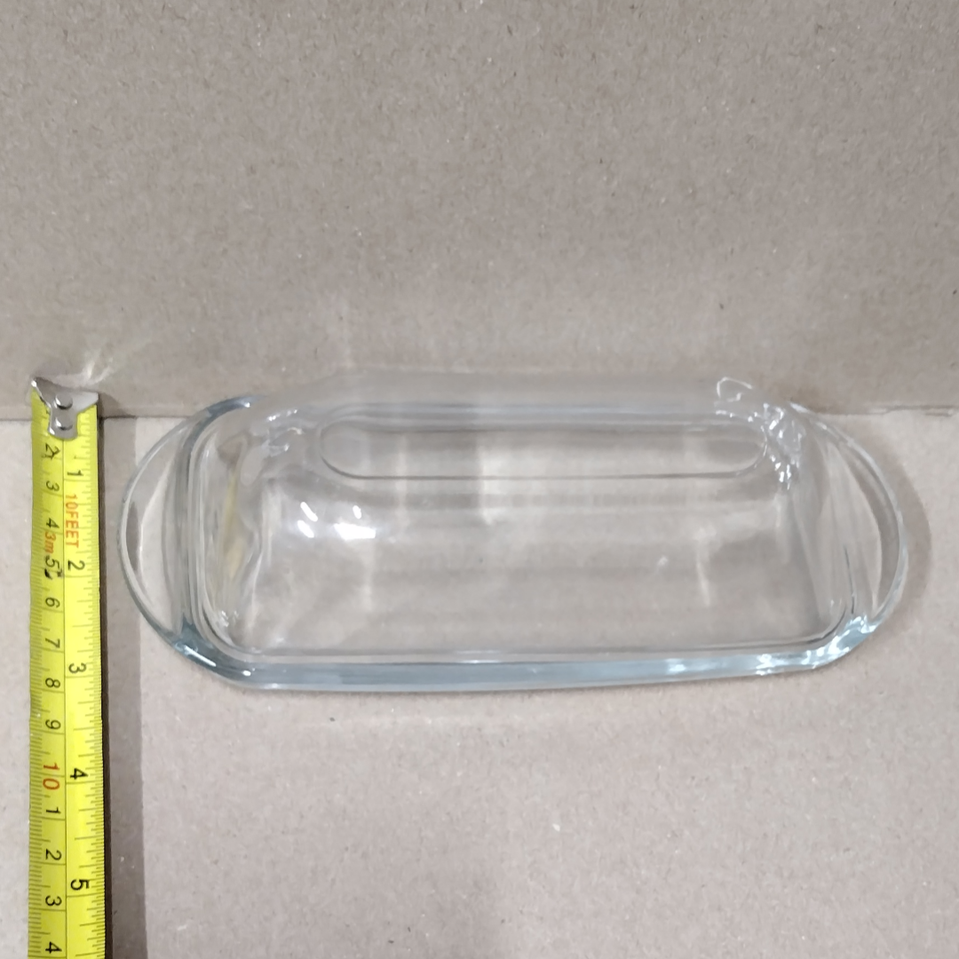 Anchor Hocking Crystal Clear Covered Butter Dish With Lid Pre-owned