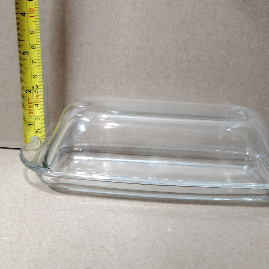 Anchor Hocking Crystal Clear Covered Butter Dish With Lid Pre-owned