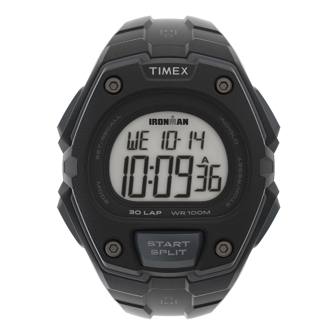 Timex TW5M46100, Men's Ironman 30-Lap Resin Watch, Alarm, Indiglo, Chronograph