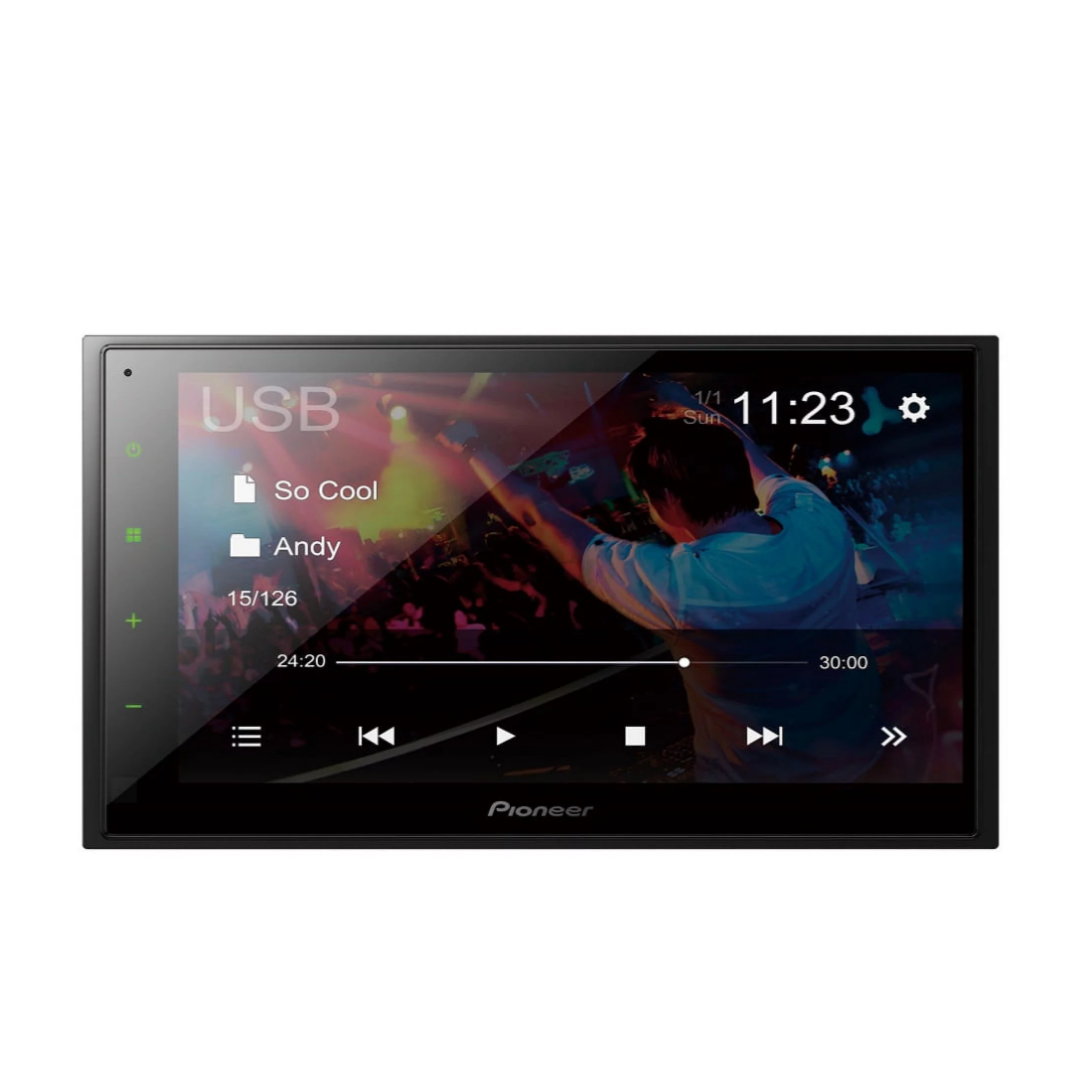 Pioneer DMH-130BT Double Din 6.8" Touchscreen Bluetooth Car Stereo Receiver, Android / Apple iOS