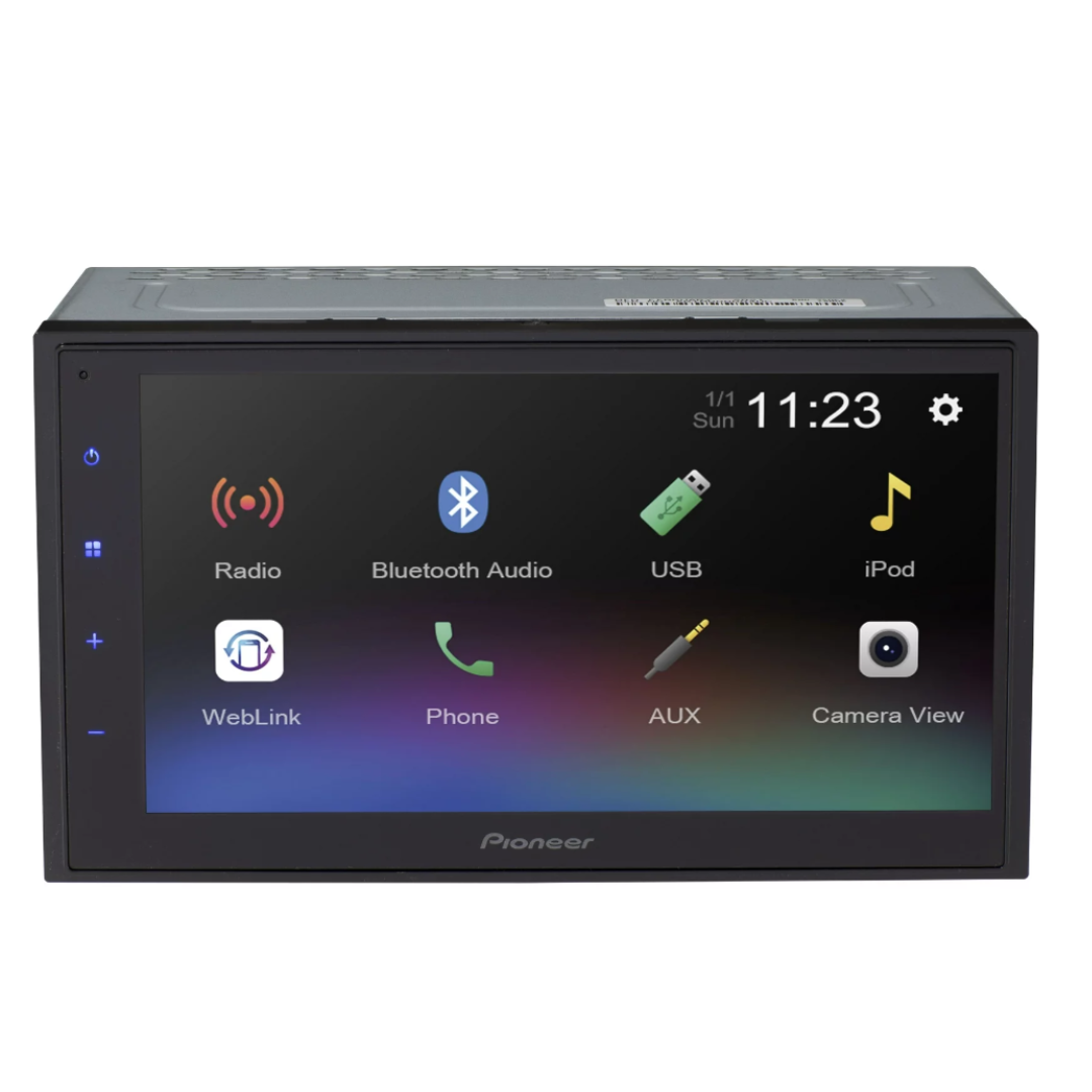 Pioneer DMH-130BT Double Din 6.8" Touchscreen Bluetooth Car Stereo Receiver, Android / Apple iOS