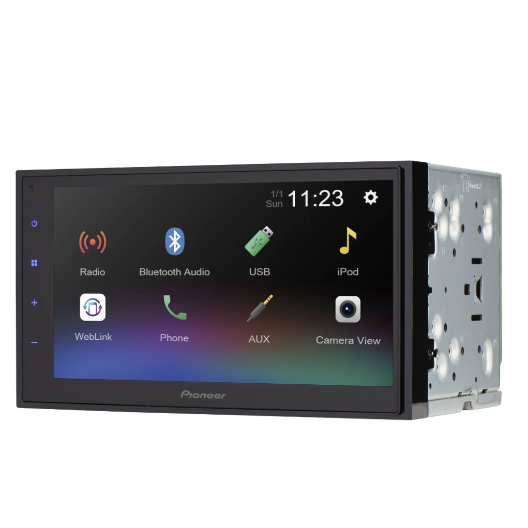 Pioneer DMH-130BT Double Din 6.8" Touchscreen Bluetooth Car Stereo Receiver, Android / Apple iOS