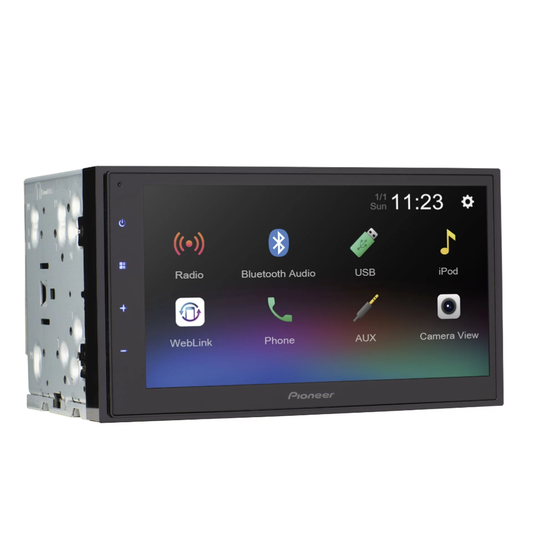 Pioneer DMH-130BT Double Din 6.8" Touchscreen Bluetooth Car Stereo Receiver, Android / Apple iOS