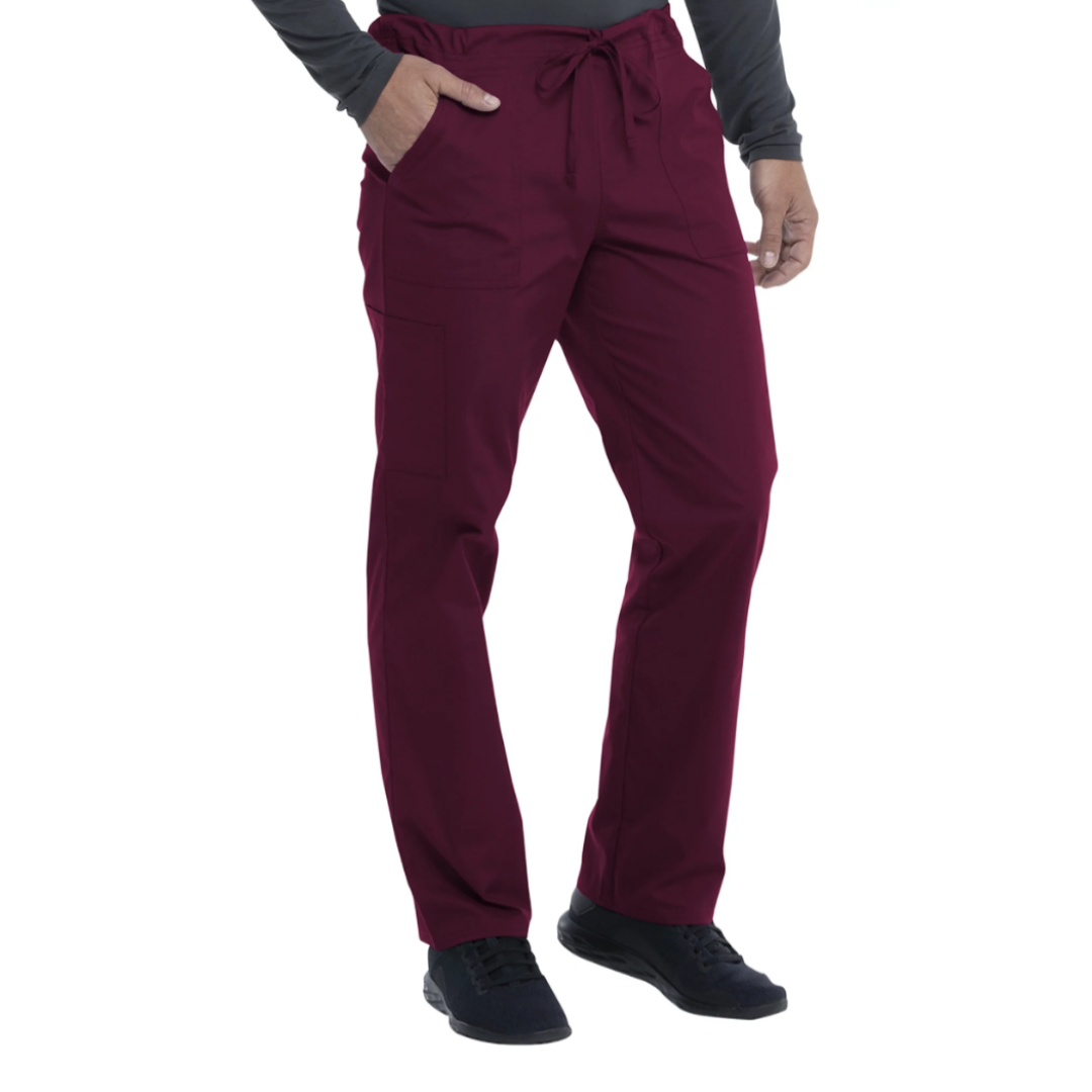 Scrubstar Core Essentials Unisex Scrub Pants with Drawstring Tie Wine