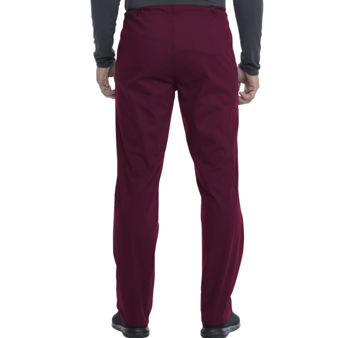 Scrubstar Core Essentials Unisex Scrub Pants with Drawstring Tie Wine