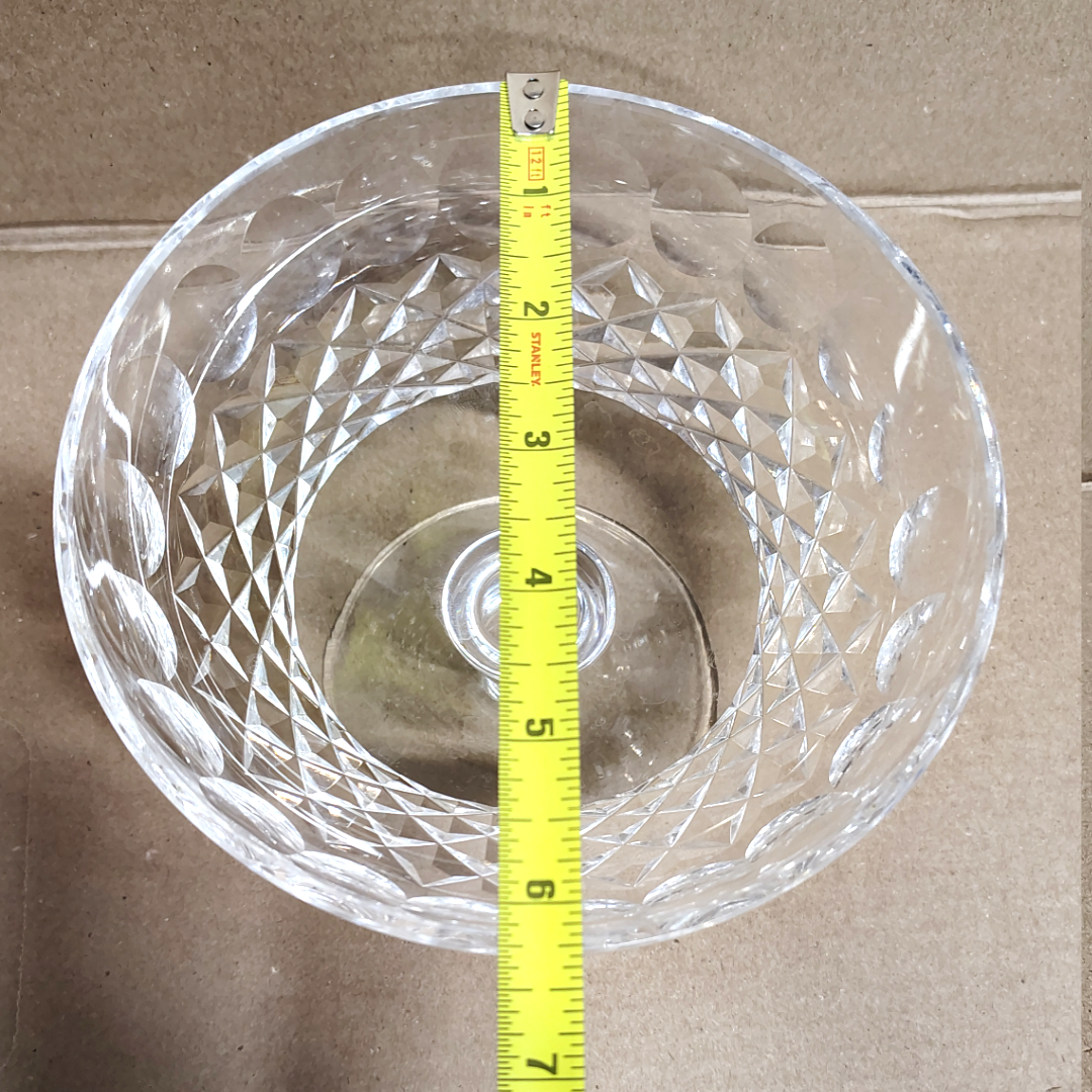 Waterford Crystal Compote Colleen Round Low  Short Stem Candy Dish Pre-Owned