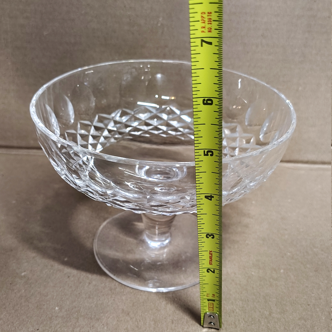 Waterford Crystal Compote Colleen Round Low  Short Stem Candy Dish Pre-Owned