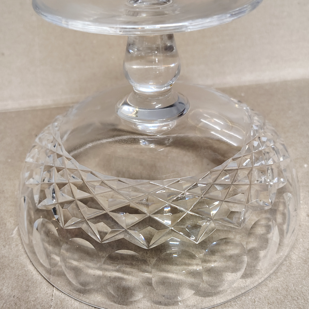 Waterford Crystal Compote Colleen Round Low  Short Stem Candy Dish Pre-Owned