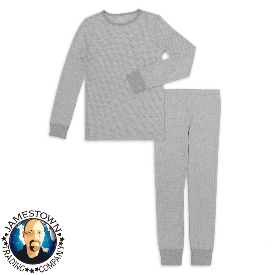 Athletic Works Girls Thermal Set Gray