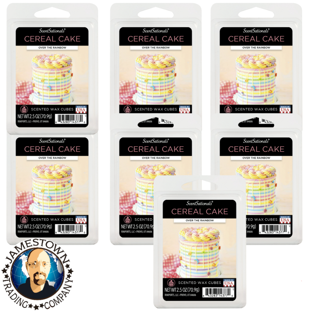 7x Cereal Cake Scented Wax Melts, ScentSationals, 2.5 oz (1-Pack)