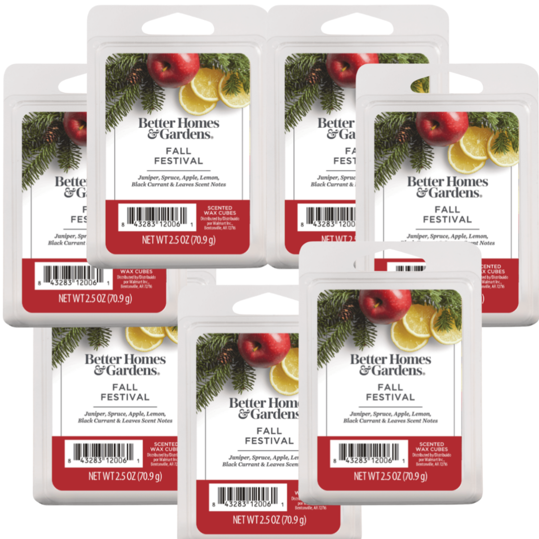 7x Fall Festival Scented Wax Melts, Better Homes & Gardens, 2.5 oz (1-Pack):