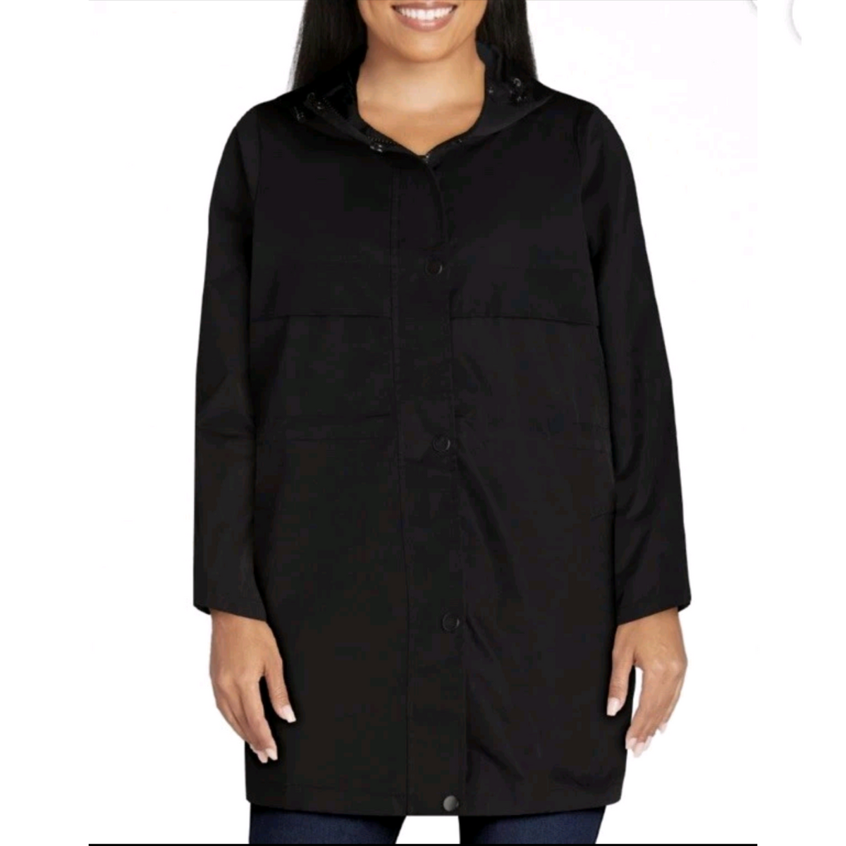 Time and Tru Women's Lightweight Anorak Jacket with Hood, Sizes XS-2X