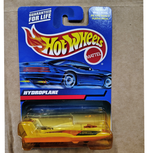 2000 Hot Wheels Mainline/Collector #202 HYDROPLANE White-Orange w/MW Spoke China