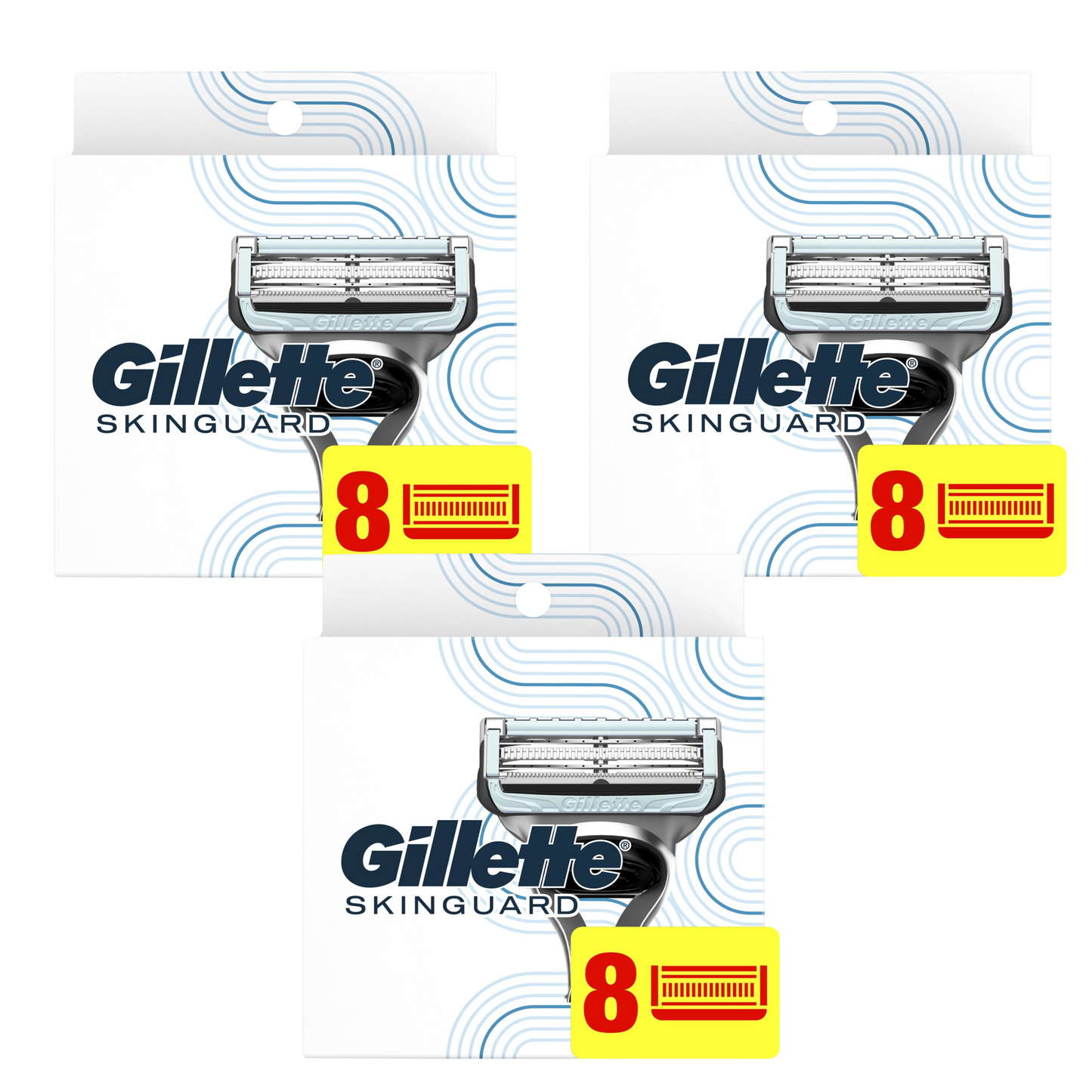 Gillette SkinGuard Men's Razor Blades, 8 Blade Refills