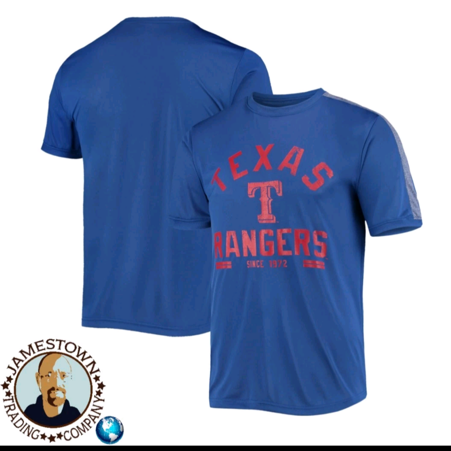 MLB Texas Ranger Baseball t-shirt Blue Genuine Merchandise True Fan Men Size L