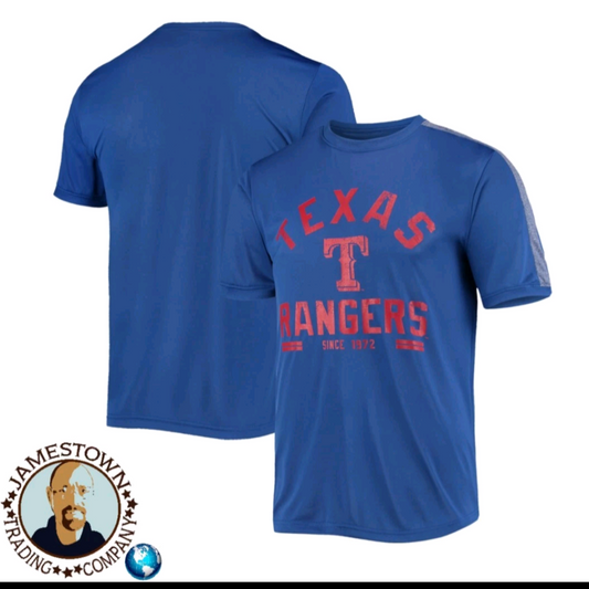 MLB Texas Ranger Baseball t-shirt Blue Genuine Merchandise True Fan Men Size L