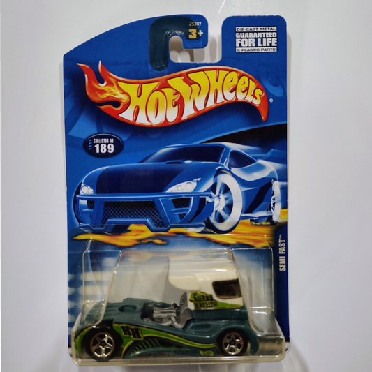 2000 Hot Wheels Semi Fast Green White Top Collector No.189 from Mattel