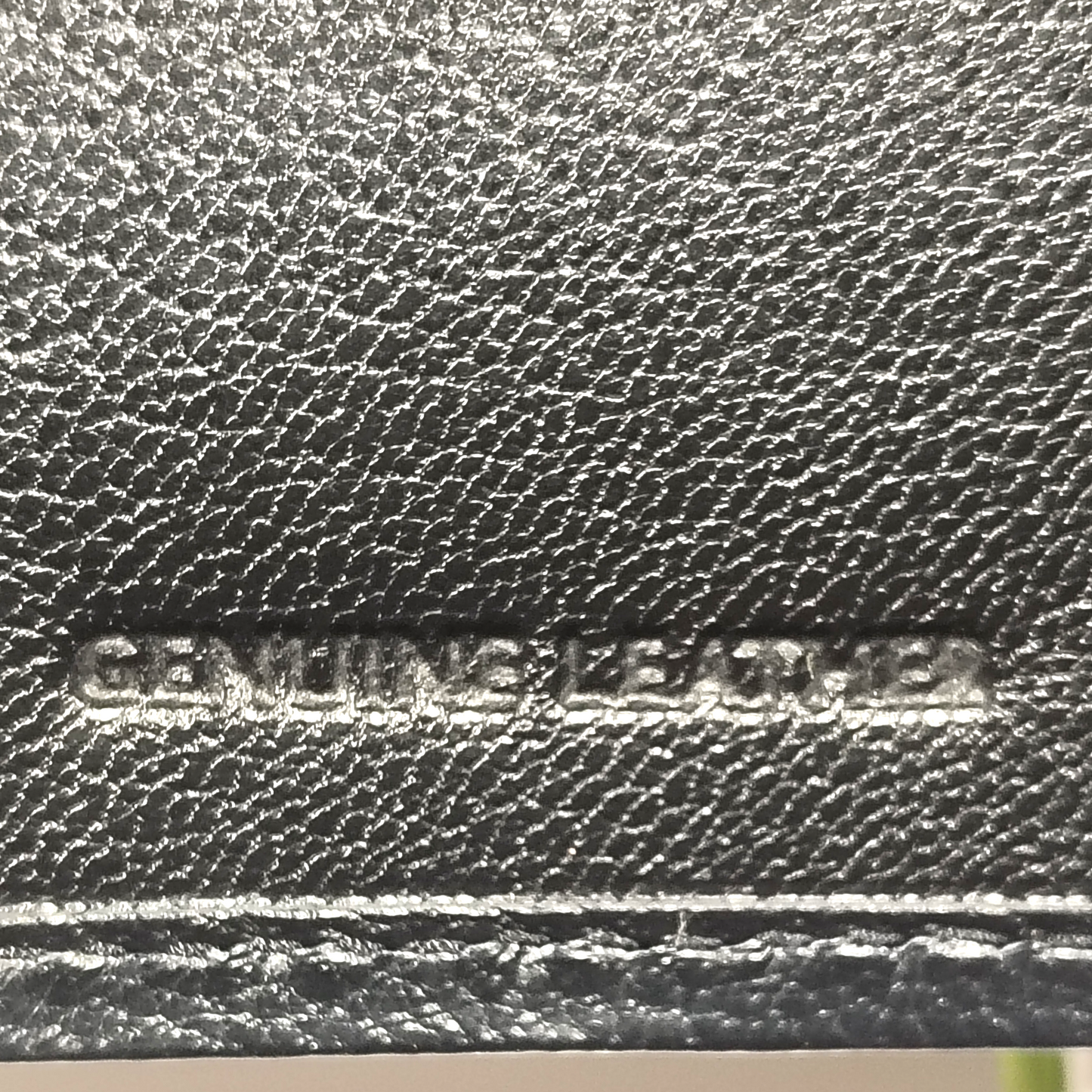 Man’s Black Leather Wallet By Kenneth Cole Reaction Hand Crafted Leather