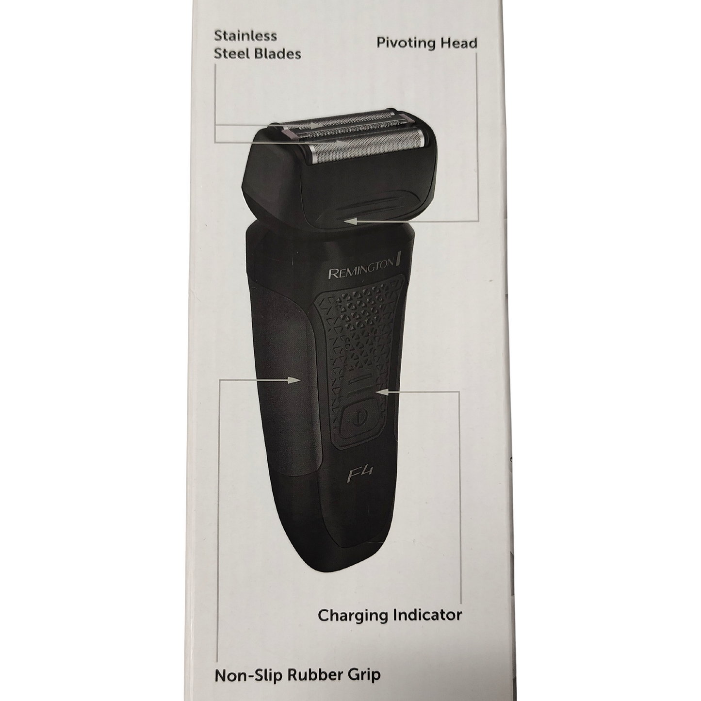 REMINGTON F4 Style Series Electric Foil Shaver with Graphite, Cordless and Rechargeable, Close and Comfortable Shave for Men
