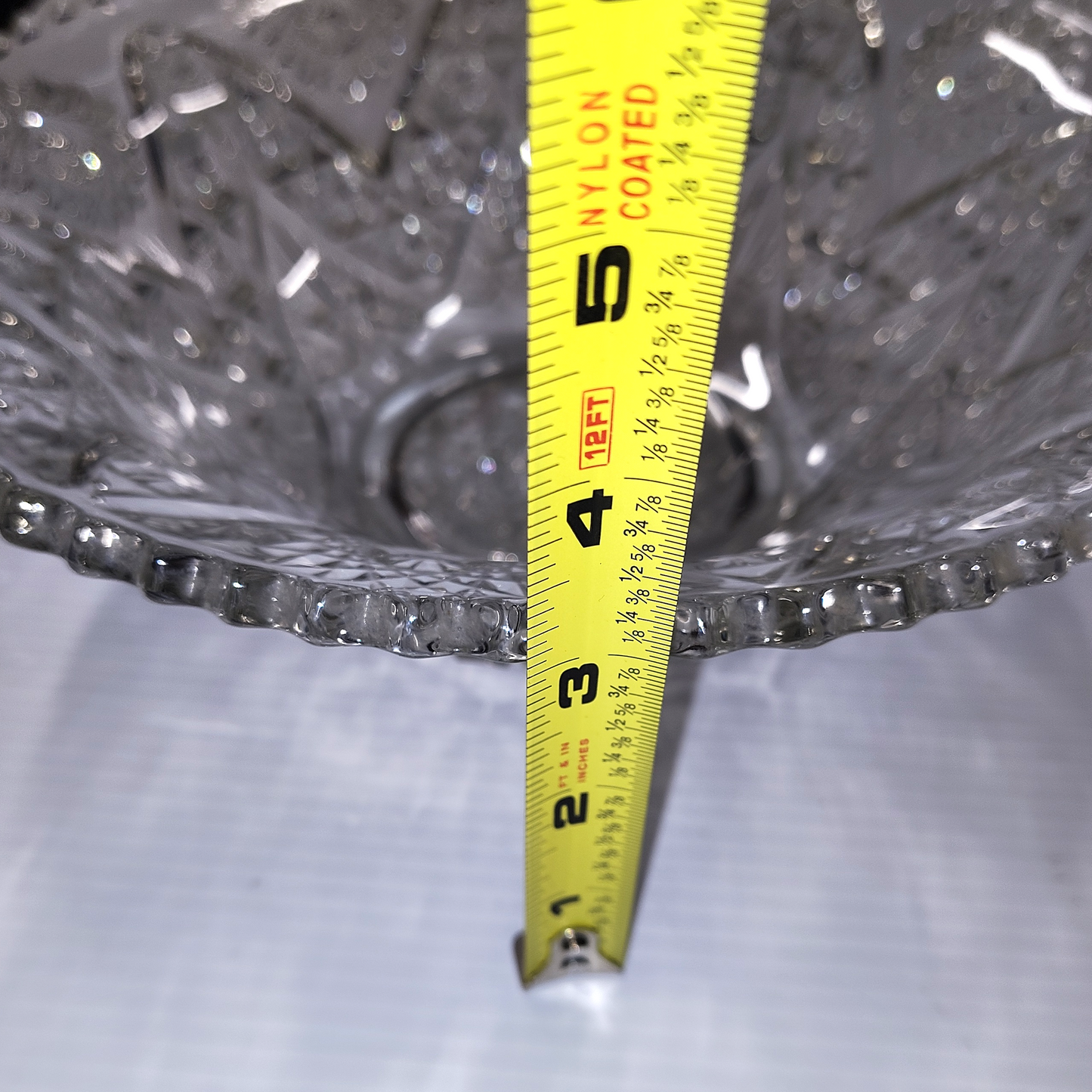 EAPG IMPERIAL GLASS CO. No. 347 Hobstar and Zig-Zag Master Berry Bowl 1910